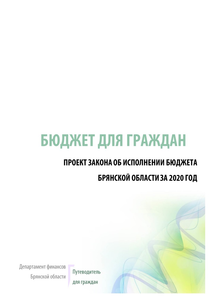 Бюджет для граждан по материалам отчета об исполнении областного бюджета за 2020 год